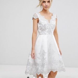 White and Silver Dress